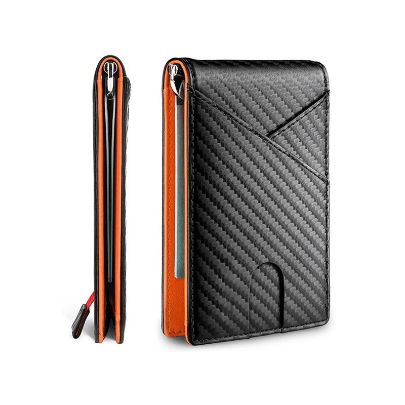 Men's Carbon Fiber PU Leather Wallet