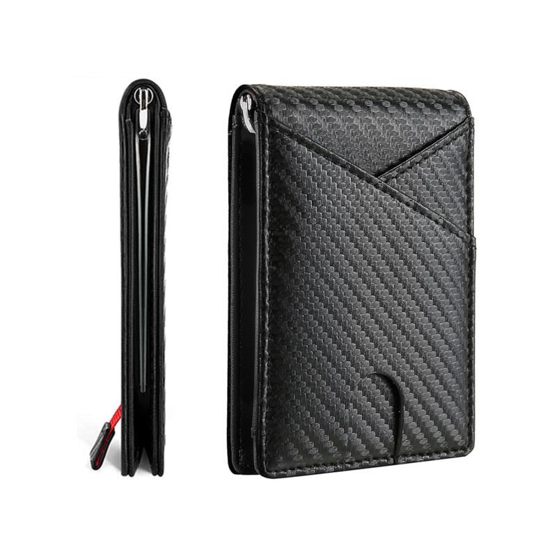Men's Carbon Fiber PU Leather Wallet