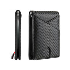 Men's Carbon Fiber PU Leather Wallet
