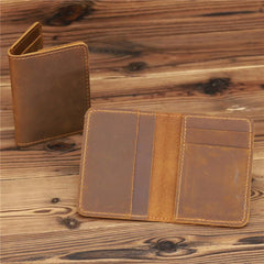 Vintage Leather Credit Card Holder Small Wallet Money Bag ID Card Case