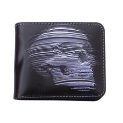 Halloween Skull Short Wallet Horror Night Money Clip Coin Purse