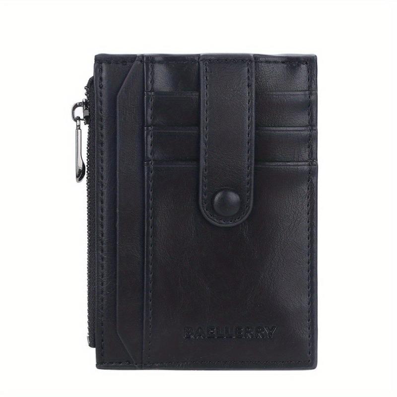 Men's Buckle Wallet Card Holder Thin Bank Card Case