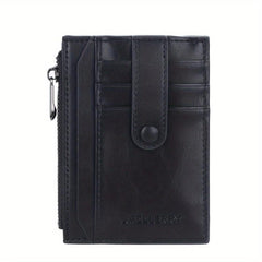 Men's Buckle Wallet Card Holder Thin Bank Card Case