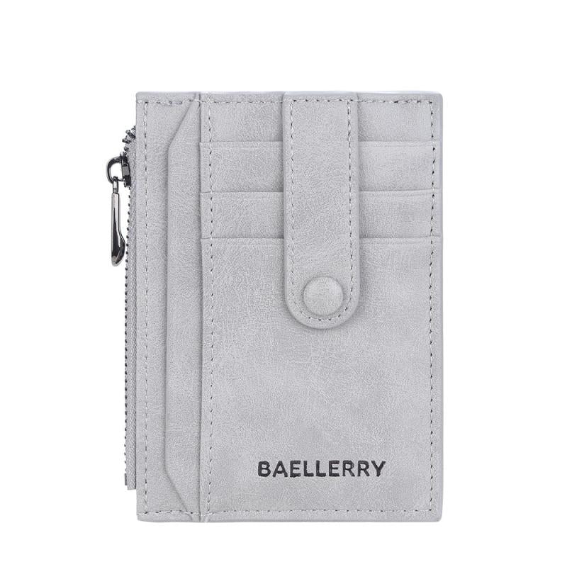 Men's Buckle Wallet Card Holder Thin Bank Card Case