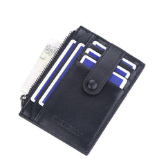 Men's Buckle Wallet Card Holder Thin Bank Card Case
