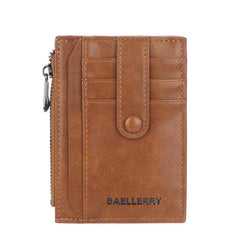 Men's Buckle Wallet Card Holder Thin Bank Card Case