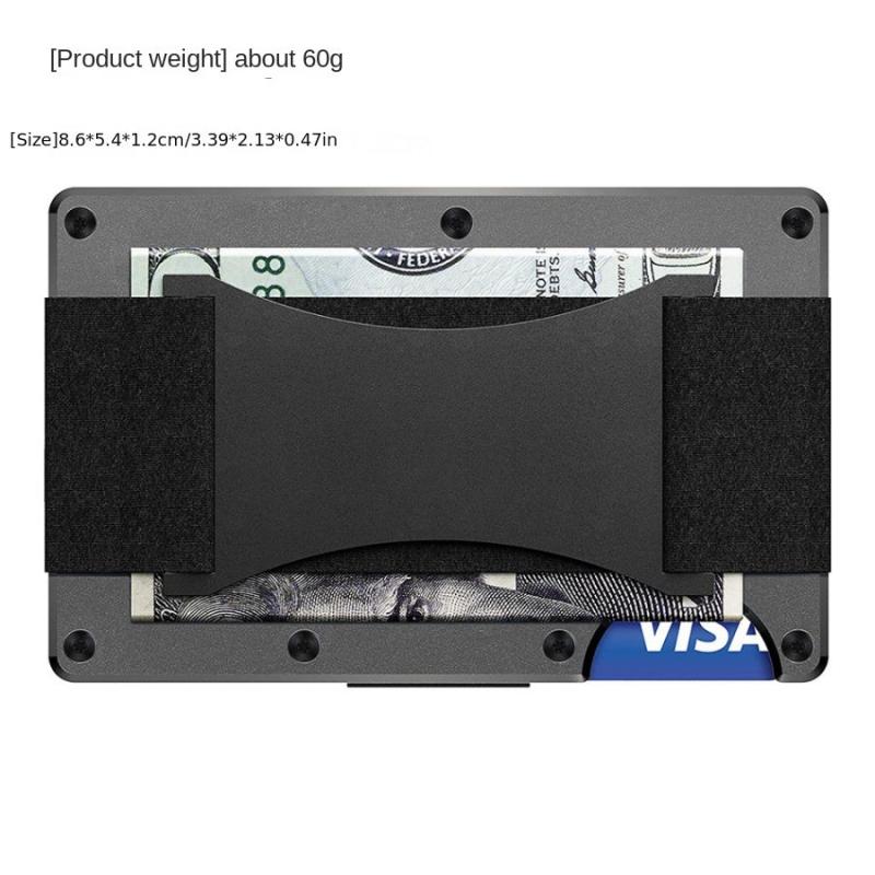 Men's Slim RFID Blocking Aluminum Card Holder Wallet