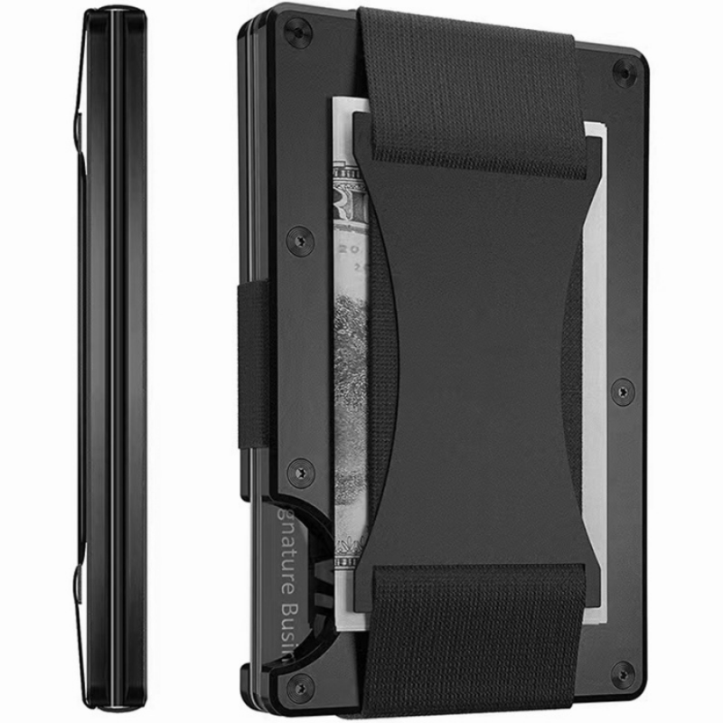 Men's Slim RFID Blocking Aluminum Card Holder Wallet