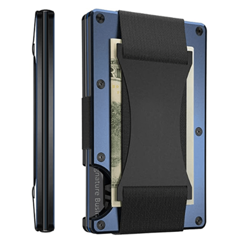 Men's Slim RFID Blocking Aluminum Card Holder Wallet