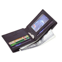 Men Leather Bifold Wallet Card Holder Purse