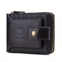 Cow Captain Leather Wallet Man card Photo Album Insert Card Head Layer Leather