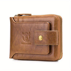 Cow Captain Leather Wallet Man card Photo Album Insert Card Head Layer Leather
