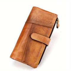 Vintage Men's RFID Blocking Long Wallet