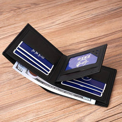 Men's Wallet With Card Short Wallet Multiple Card Slots Wallet For Men Card Bag