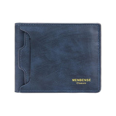 Men's Leather Short Wallet Money Clip ID Window Card Holder Purse
