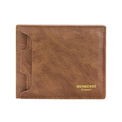 Men's Leather Short Wallet Money Clip ID Window Card Holder Purse