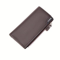 Men's Long Wallet Multifunctional Zipper Clutch Bag