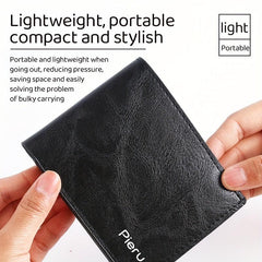 Men's Retro Short Wallet with Card Slots