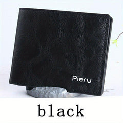Men's Retro Short Wallet with Card Slots