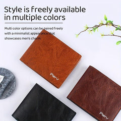 Men's Retro Short Wallet with Card Slots