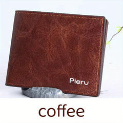 Men's Retro Short Wallet with Card Slots
