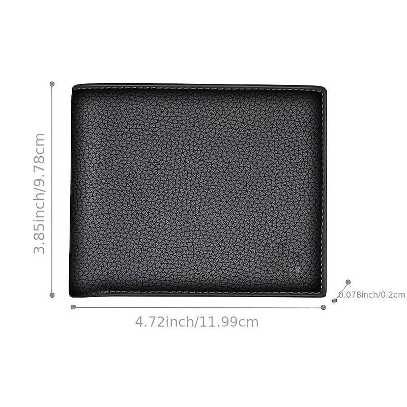Men's Casual PU Leather Bifold Wallet