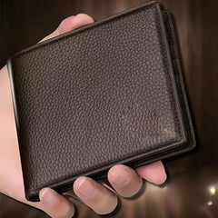 Men's Casual PU Leather Bifold Wallet