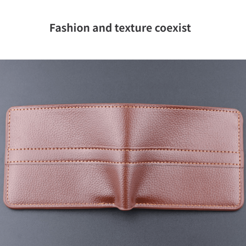 Men's Leather Short Wallet Card Holder Purse Coin Purse Gift For Men