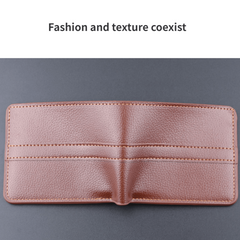 Men's Leather Short Wallet Card Holder Purse Coin Purse Gift For Men
