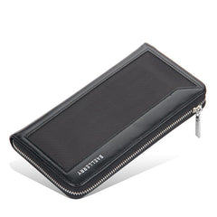 Men's Long Clutch Zipper Wallet Large Capacity