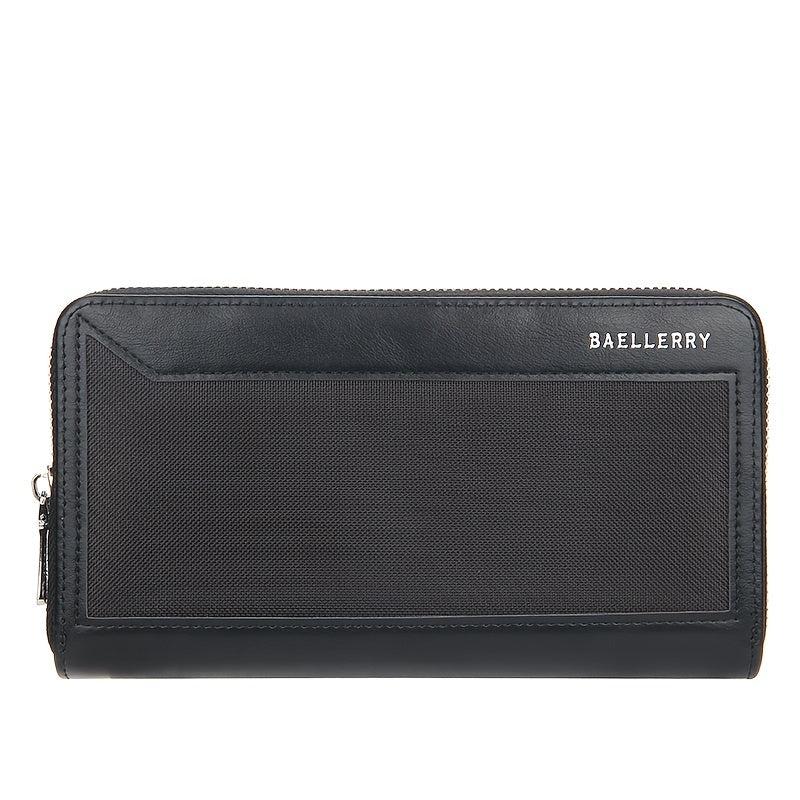 Men's Long Clutch Zipper Wallet Large Capacity
