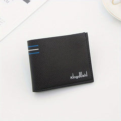 Casual PU Leather Men's Thin Clip Wallet
