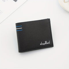 Casual PU Leather Men's Thin Clip Wallet
