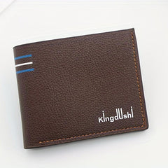 Casual PU Leather Men's Thin Clip Wallet