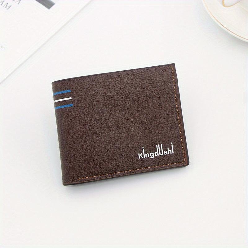 Casual PU Leather Men's Thin Clip Wallet
