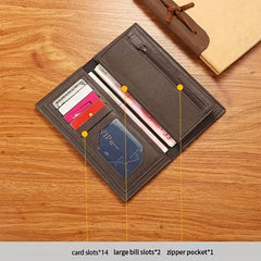 Men's Business Long Wallet With Card Slots