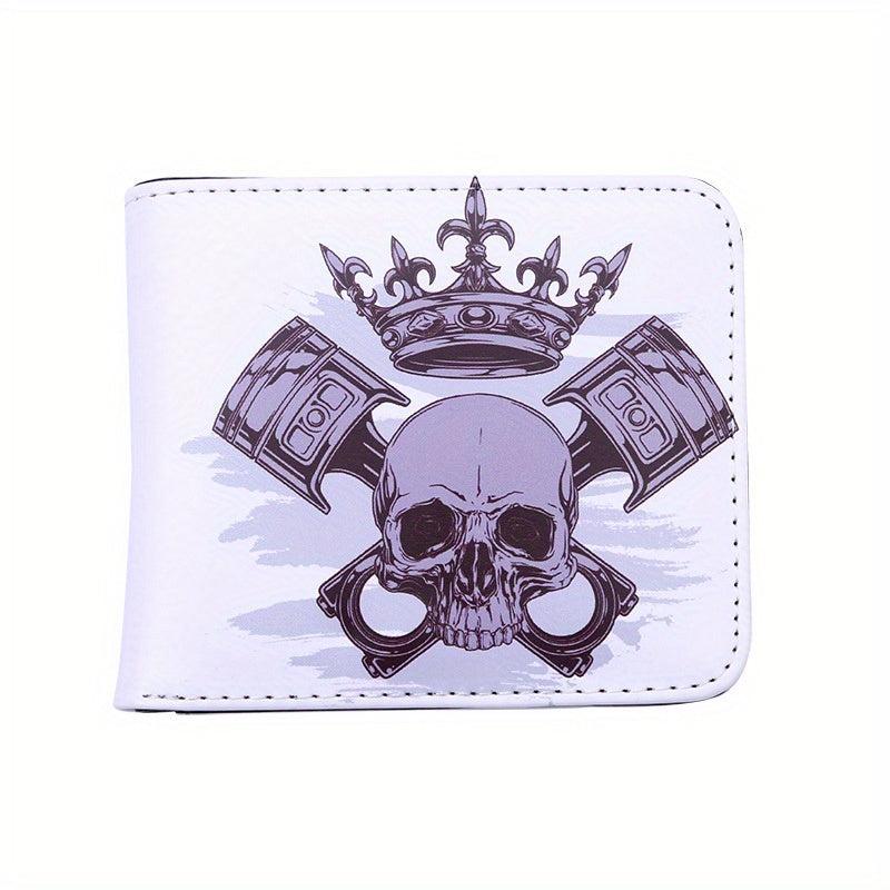 Funny Skull Vintage Print Wallet