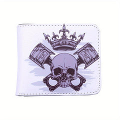 Funny Skull Vintage Print Wallet