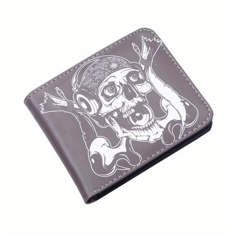 Funny Skull Vintage Print Wallet