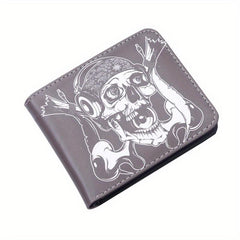 Funny Skull Vintage Print Wallet