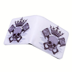 Funny Skull Vintage Print Wallet
