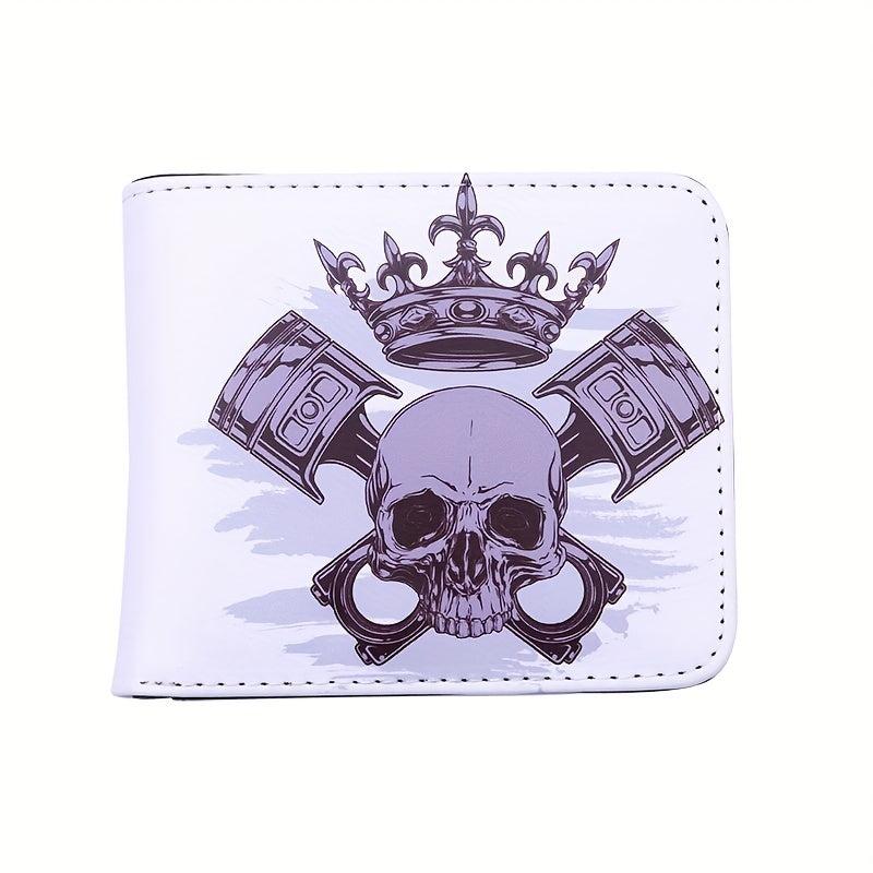 Funny Skull Vintage Print Wallet