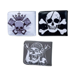 Funny Skull Vintage Print Wallet