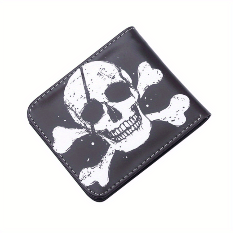 Funny Skull Vintage Print Wallet