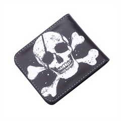 Funny Skull Vintage Print Wallet