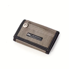 Men's Canvas Short Wallet Money Clip Card Holder Trifold Wallet
