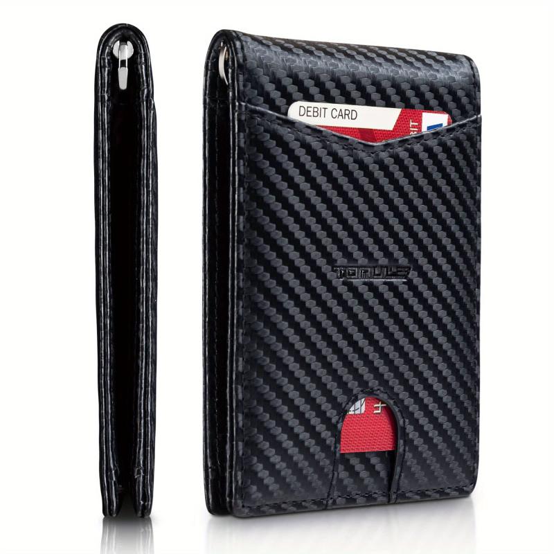Men's Slim RFID Blocking Money Clip Wallet