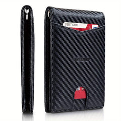 Men's Slim RFID Blocking Money Clip Wallet
