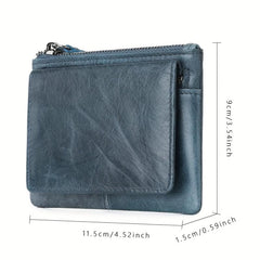 Men's Vintage Wallet Leather Coin Purse Multifunctional Card Bag