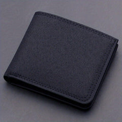 Men's Short Ultra thin Canvas Wallet Zipper Card Holder